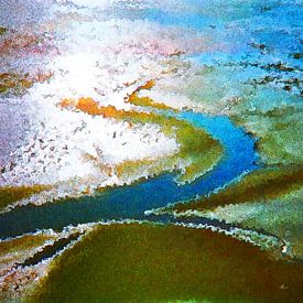 Jeu de prières dans la mer des Wadden sur Dirk H. Wendt