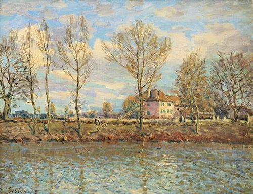 Alfred Sisley,Eiland Lagrandjat, Neui aan de Seine