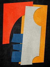 ABSTRAKTE GEOMETRISCHE KUNST IN MODERNEN FARBEN von Online Arts