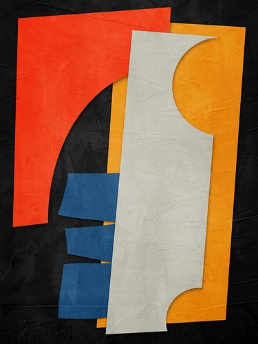 ABSTRACT GEOMETRIC ART IN MODERN COLOURS