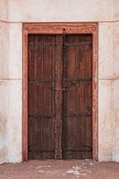 Old rustic brown door