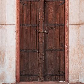 Old rustic brown door by butfirstsalt