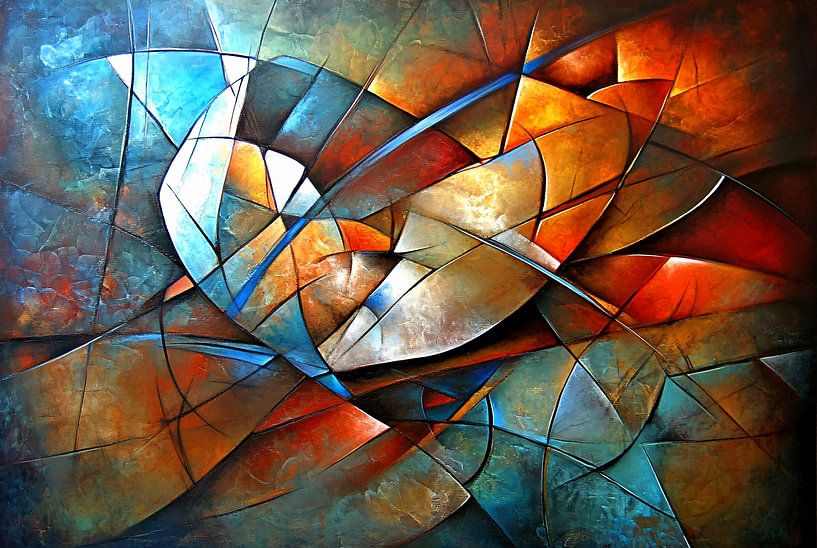 Motifs d'œuvres d'art abstraites et colorées par Imperial Art House