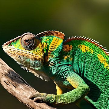 Colourful chameleon by Jan Bechtum