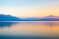 Sonnenuntergang Alpen Chiemsee