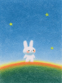 Little Star-Lover – Bunny Illustration by Marco Müller-Vo