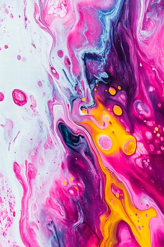 Farbenfrohe Acrylmalerei – Abstrakt