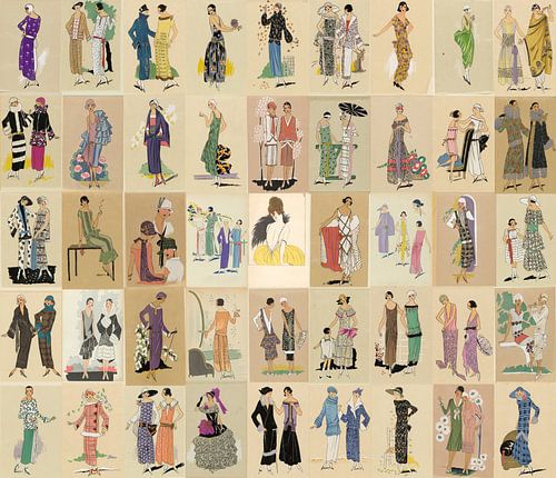 Vintage Mode Illustraties