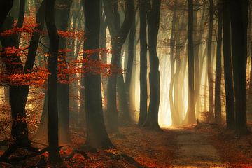 Red autumn by Rigo Meens