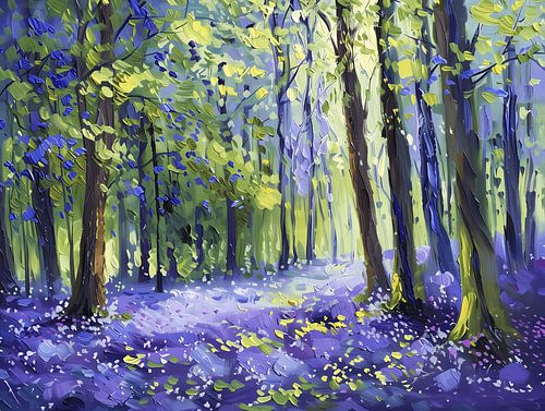 Bluebells in het bos
