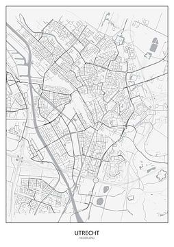Kaart van Utrecht van Bert Broer