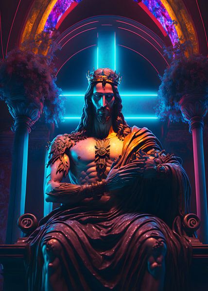 Jésus Dieu en trône par WpapArtist WPAP Artist