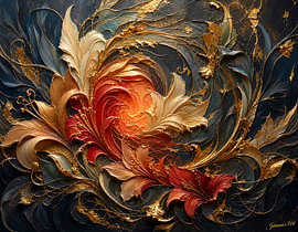 Aura and Ore - Embers of the Heart by Johannas Art Creations