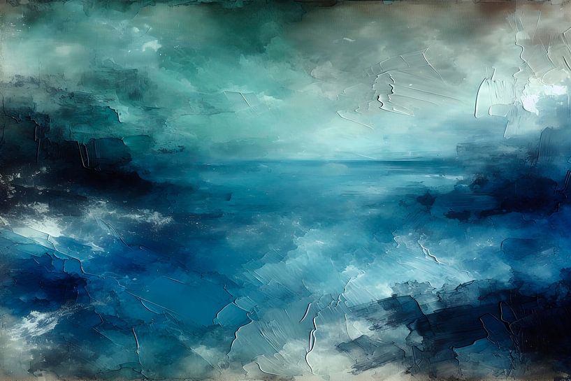 Dutch coast at night by Mad Dog Art