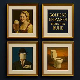 Goldene Gedanken Brauchen Ruhe von Moonheart Artworks