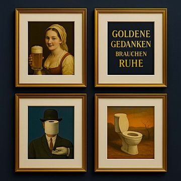Goldene Gedanken Brauchen Ruhe by Moonheart Artworks