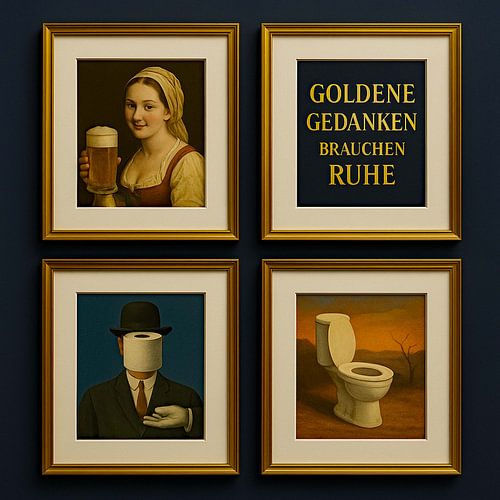 Goldene Gedanken Brauchen Ruhe by Moonheart Artworks