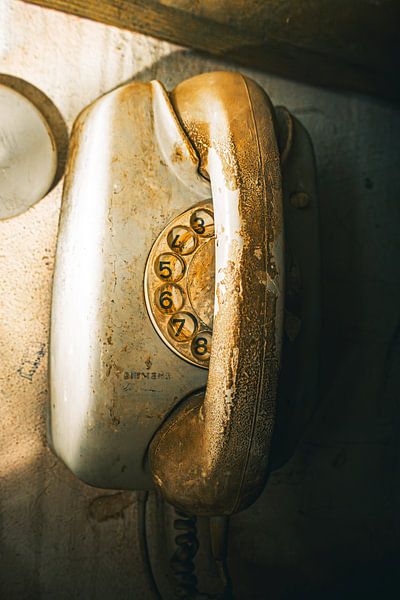 Silent line - Dusty telephone in an abandoned world by Infinite Decay