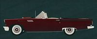 Ford Thunderbird Cabriolet 1957 von Jan Keteleer Miniaturansicht