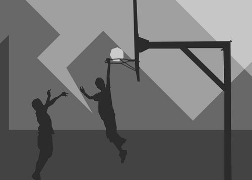 Poster met grijze achtergrond