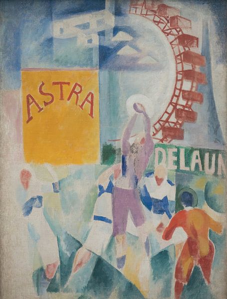 Het team van Cardiff (1913) door Robert Delaunay van Peter Balan