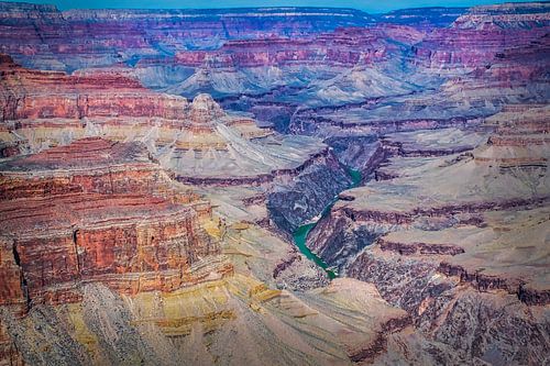 De veelkleurigheid van de Grand Canyon