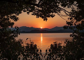 Coucher de soleil romantique