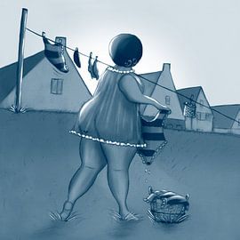 Fat Wuuf's Monday, Wäschetag von Bianca van Duijn