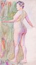 Ivan Žabota, Staand vrouwelijk naakt, ca 1920 van Atelier Liesjes thumbnail