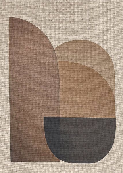 Linen collection - abstract brown von TW living