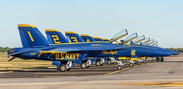 U.S. Navy Flight Demonstration Squadron Blue Angels. van Jaap van den Berg