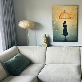 Customer photo: Golden rain by Mirjam Duizendstra, on ArtFrame