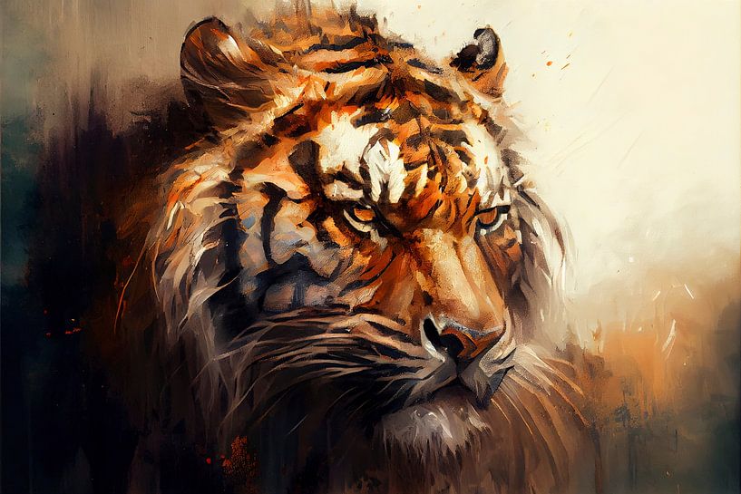 Porträt eines Tigers von Whale & Sons
