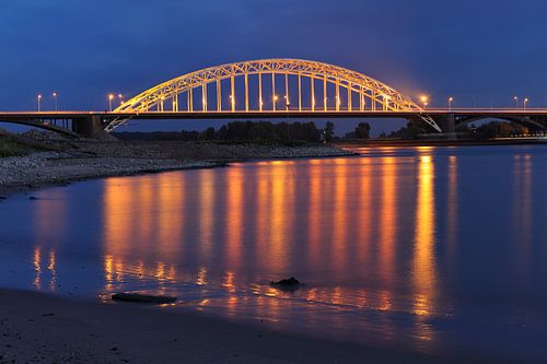 The Waal bridge near Nijmegen by Merijn van der Vliet