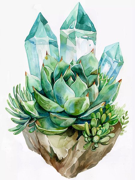 Crystal succulent by haroulita