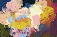 Joy. Abstract colorful painting in pastel colors. by Dina Dankers thumbnail