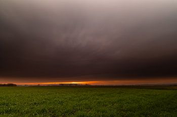 Zonsondergang Brabant.
