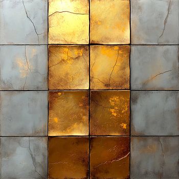 Textured Symmetry - Gold Harmony