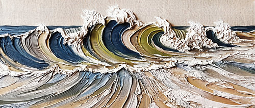 Vague océanique dans l'esthétique « Japandi » III