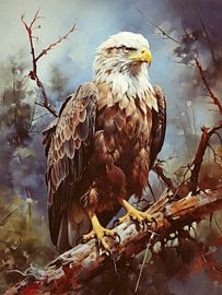 Bird Oil Painting Print