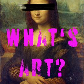 Mona Lisa. Wat is kunst? Graffiti van House of Walls