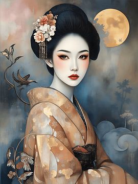 Geisha in goud