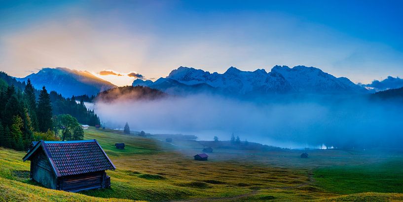 Sunrise at lake Gerold by Walter G. Allgöwer