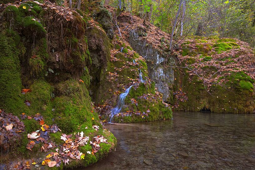 Gütensteiner watervallen Bad Urach van Photoart-Naegele
