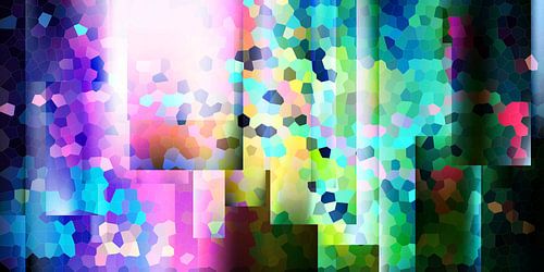 Modern, Abstract Digitaal Kunstwerk in Diverse Kleuren