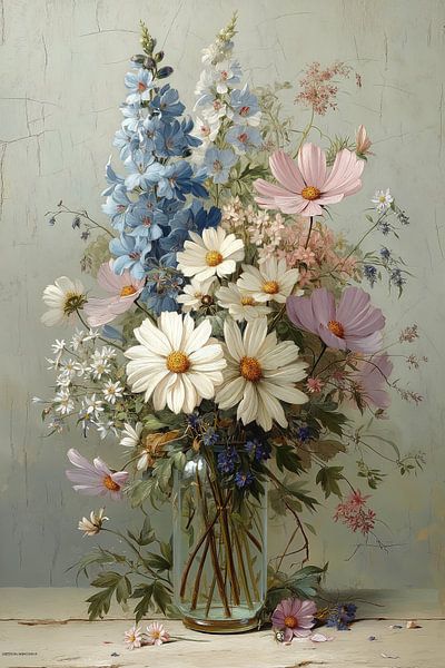 Klassischer Blumenstrauß in Pastell von Studio BB