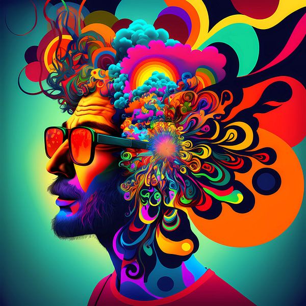 L&#039;esprit coloré d&#039;un homme par Mysterious Spectrum