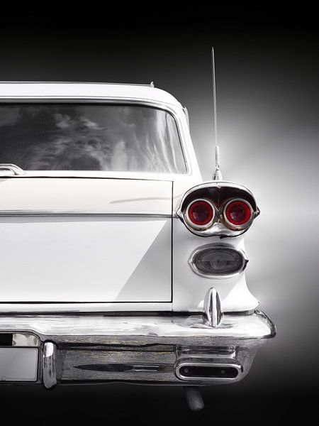 American classic car Chieftain Safari 1958 Rear by Beate Gube