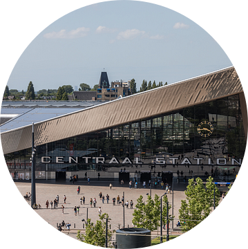 Het Centraal Station van Rotterdam vanuit een unieke hoek van MS Fotografie | Marc van der Stelt