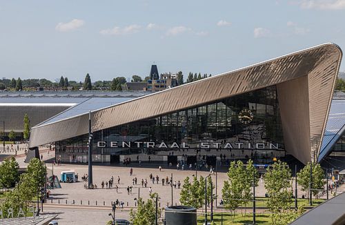 Het Centraal Station van Rotterdam vanuit een unieke hoek